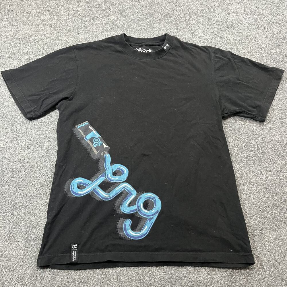 Vintage LRG T Shirt Mens Large Black Graphic Tee Lifted Research Group Skate Y2K